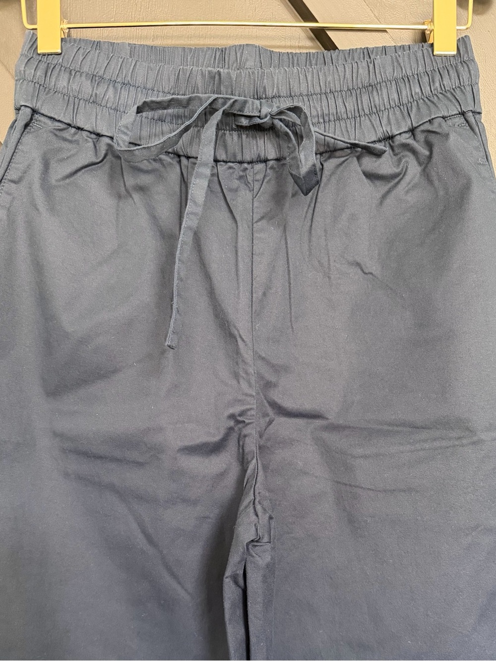 Boden Greenwich Tie Waist Wide Leg Pants in Navy, Size 2 - Picture 6 of 11